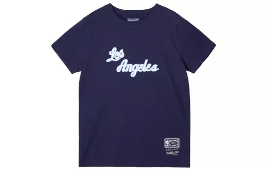 Футболка NBA NBA Series унисекс темно-синяя Mitchell & Ness, темно-синий