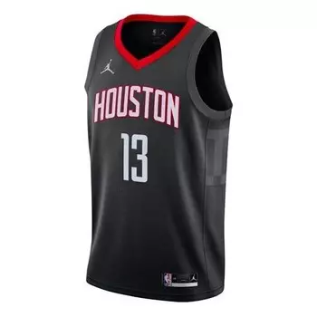 Футболка nba sw fan edition 20 21 сезон хьюстон рокетс леброн джеймс 13 спортивная баскетбольная майка Air Jordan, черный