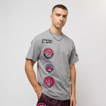 Футболка NBA Toronto Raptors City Collection Mitchell & Ness, цвет grey heather