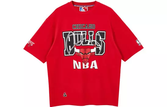 Футболка Nba X Jack&Jones X Bulls Nba унисекс Jack Jones, черный