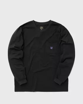 Футболка Needles L/S Crew Neck Tee, цвет c-black