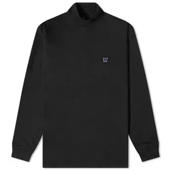 Футболка Needles с длинными рукавами и воротником-стойкой, черный