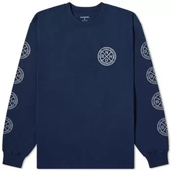Футболка Neighborhood Long Sleeve Ls-7, темно-синий