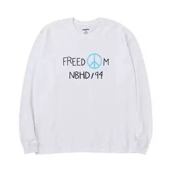 Футболка Neighborhood Long-Sleeve NH-8 Tee, белый