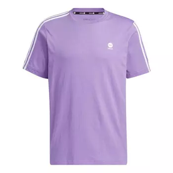 Футболка neo essentials 3 полоски Футболка Adidas, фиолетовый