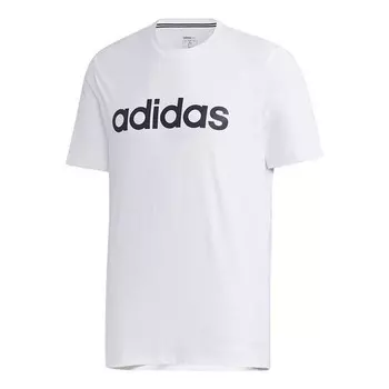Футболка neo m esntl logo t sports с коротким рукавом Adidas, белый