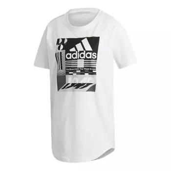 Футболка, необходимые графические Футболка Adidas, белый