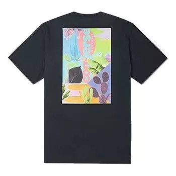 Футболка neon nature graphic t-shirt 'black' Converse, черный