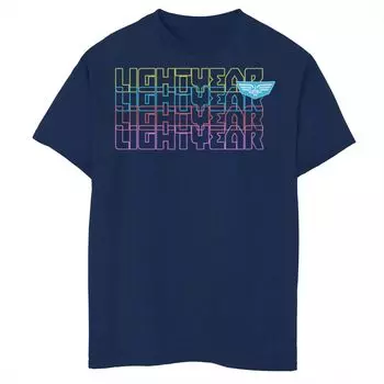 Футболка неоновых цветов с графическим логотипом Disney/Pixar's Lightyear для мальчиков 8–20 лет Licensed Character