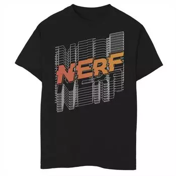 Футболка Nerf Stacked Line с графическим логотипом для мальчиков 8–20 лет Licensed Character