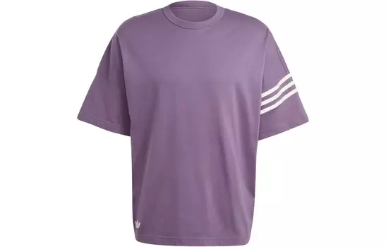 Футболка Neuclassics мужская серо-фиолетовая Adidas Originals, фиолетовый
