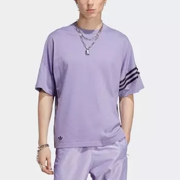 Футболка Neuclassics мужская сиренево-фиолетовая Adidas Originals, сиреневый