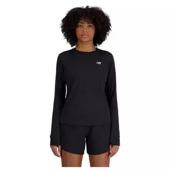 Футболка New Balance Athletics long sleeve, черный