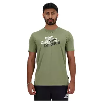 Футболка New Balance Sport Essentials Heathertech Graphic, зеленый