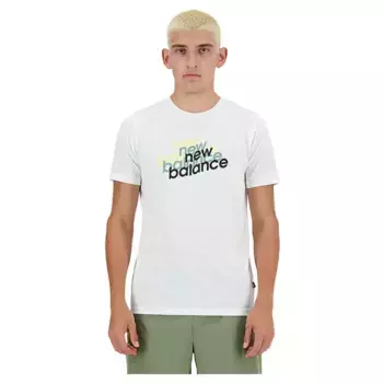 Футболка New Balance Sport Essentials Heathertech Graphic, белый