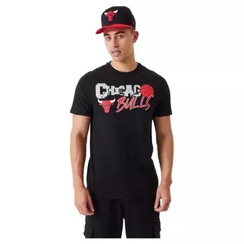 Футболка New Era Chicago Bulls Nba Infill Graphic, черный