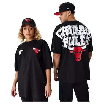 Футболка New Era Chicago Bulls NBA Large Graphic Bp, черный
