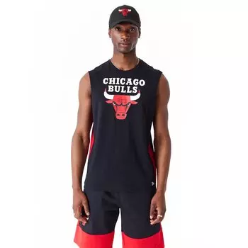 Футболка New Era Color Block Chicago Bulls sleeveless T-shirt, черный