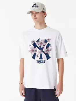 Футболка New Era MLB FLORAL LOGO OS TEE NEYYAN, белый
