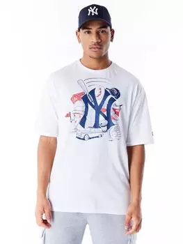 Футболка New Era MLB FOOD GRPHC OS TEE NEYYAN, белый