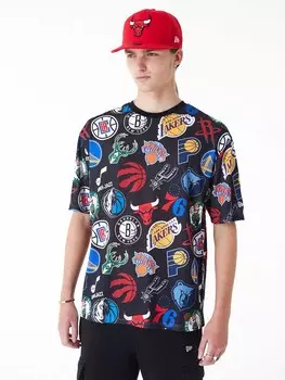 Футболка New Era NBA AOP MESH OS T-SHIRT NBAALL, черный