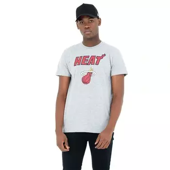 Футболка New Era NBA Regular Miami Heat, серый