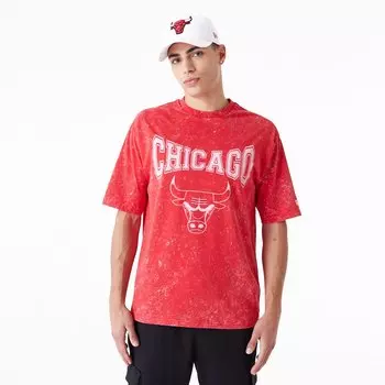 Футболка New Era NBA Washed Chicago Bulls T-shirt, красный