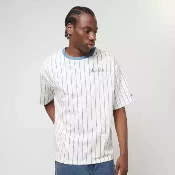 Футболка New Era Ne Pinstripe Oversized Tee, белый/синий
