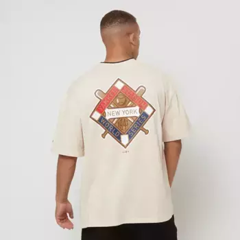 Футболка New Era New York Yankees World Series Oversized T-Shirt, бежевый/разноцветный