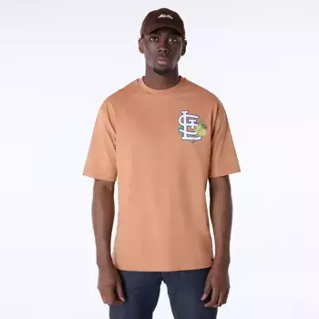 Футболка New Era с изображением фруктов St. Louis Cardinals Mlb, бежевый