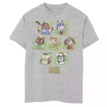 Футболка New Leaf Towns People с рисунком Nintendo Animal Crossing для мальчиков 8–20 лет Licensed Character