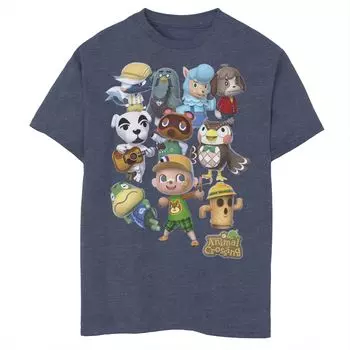Футболка New Leaf Villager с графическим изображением Nintendo Animal Crossing для мальчиков 8–20 лет Licensed Character