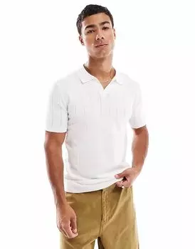 Футболка New Look с фактурным трикотажем белого цвета