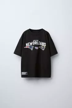 Футболка new orleans saints nfl ZARA, черный