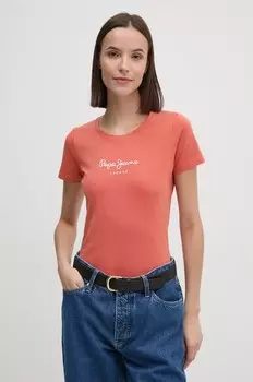 Футболка NEW VIRGINIA SS N Pepe Jeans, оранжевый