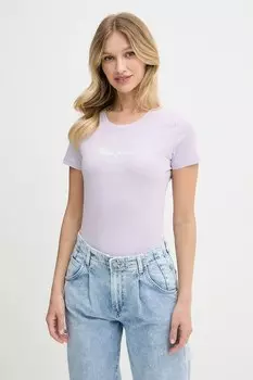 Футболка NEW VIRGINIA SS N Pepe Jeans, фиолетовый