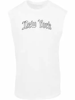 Футболка New York Wording Sleeveless Tee Mister Tee, белый