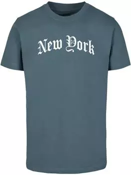 Футболка New York Wording Tee Mister Tee, синий