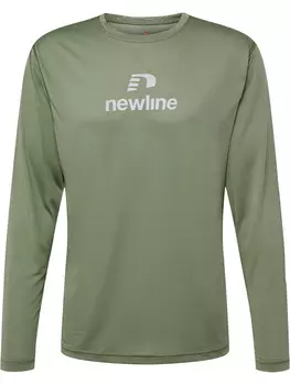 Футболка Newline L/S Nwlbeat Ls Tee, цвет DEEP LICHEN GREEN