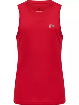Футболка Newline S/L Kids Core Running Singlet, цвет TANGO RED