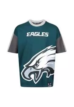 Футболка nfl eagles philadelphia cut and sew midnight для всех фанатов philadelphia eagles Re:Covered, зеленый