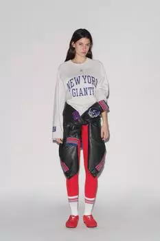 Футболка nfl giants ZARA, серый марл