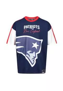 Футболка nfl patriots new england cut and sew oversize для всех фанатов new england patriots Re:Covered, синий