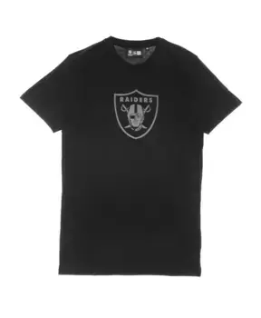 Футболка НФЛ со светоотражающим принтом «Лас Вегас Рейдерс» New Era, черный