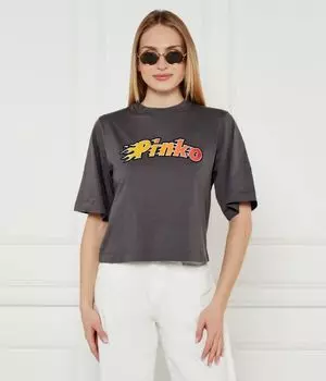 Футболка Ниамей Relaxed fit Pinko, черный