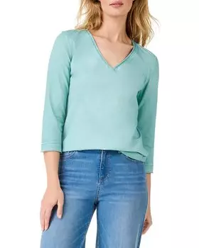 Футболка NIC+ZOE Roll с V-образным вырезом Nic + Zoe, синий