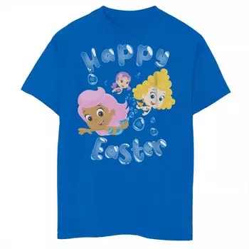 Футболка Nickelodeon Bubble Guppies для мальчиков 8–20 лет с рисунком «Happy Pasta Bubbles» Licensed Character