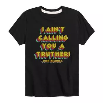 Футболка Nickelodeon Drake & Josh для мальчиков 8–20 лет «Я не назову тебя правдой» Licensed Character, черный