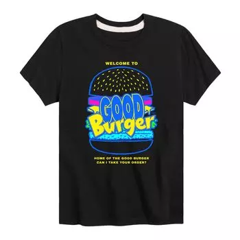 Футболка Nickelodeon Good Burger для мальчиков 8–20 лет Licensed Character, черный