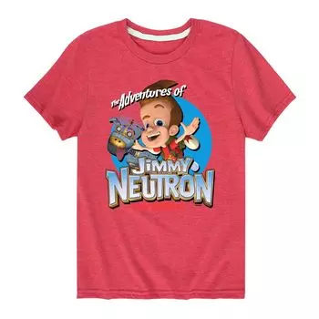Футболка Nickelodeon Jimmy Neutron Adventures для мальчиков 8–20 лет Licensed Character, красный